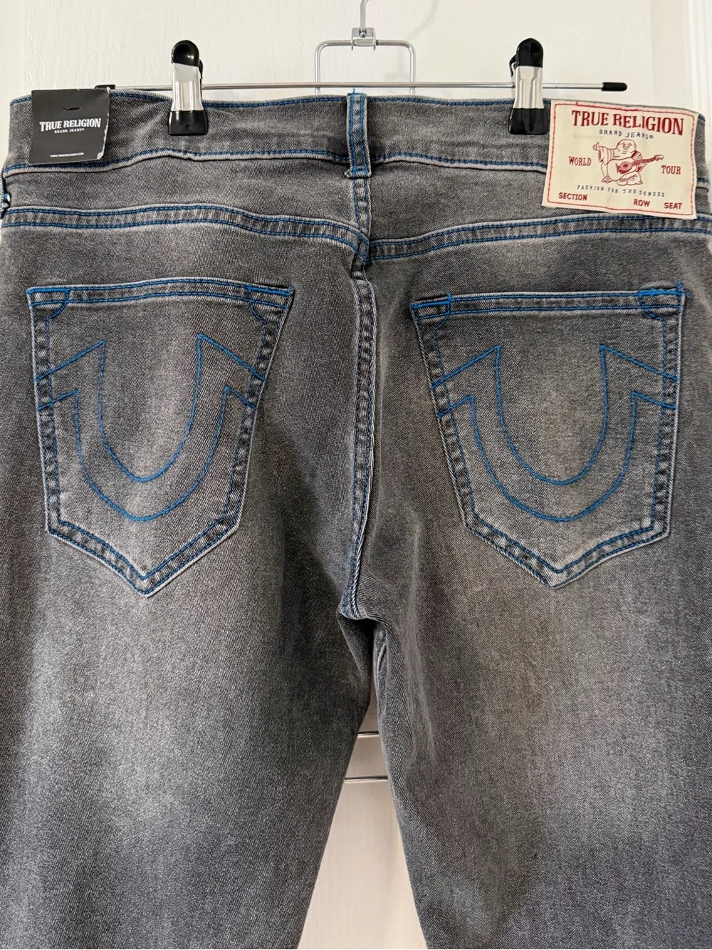 True Religion Men’s Geno SN NF Slim Grey Phantom Wash